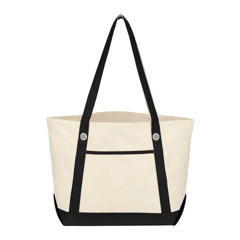 Medium Cotton Canvas Sailing Tote Bag view 2