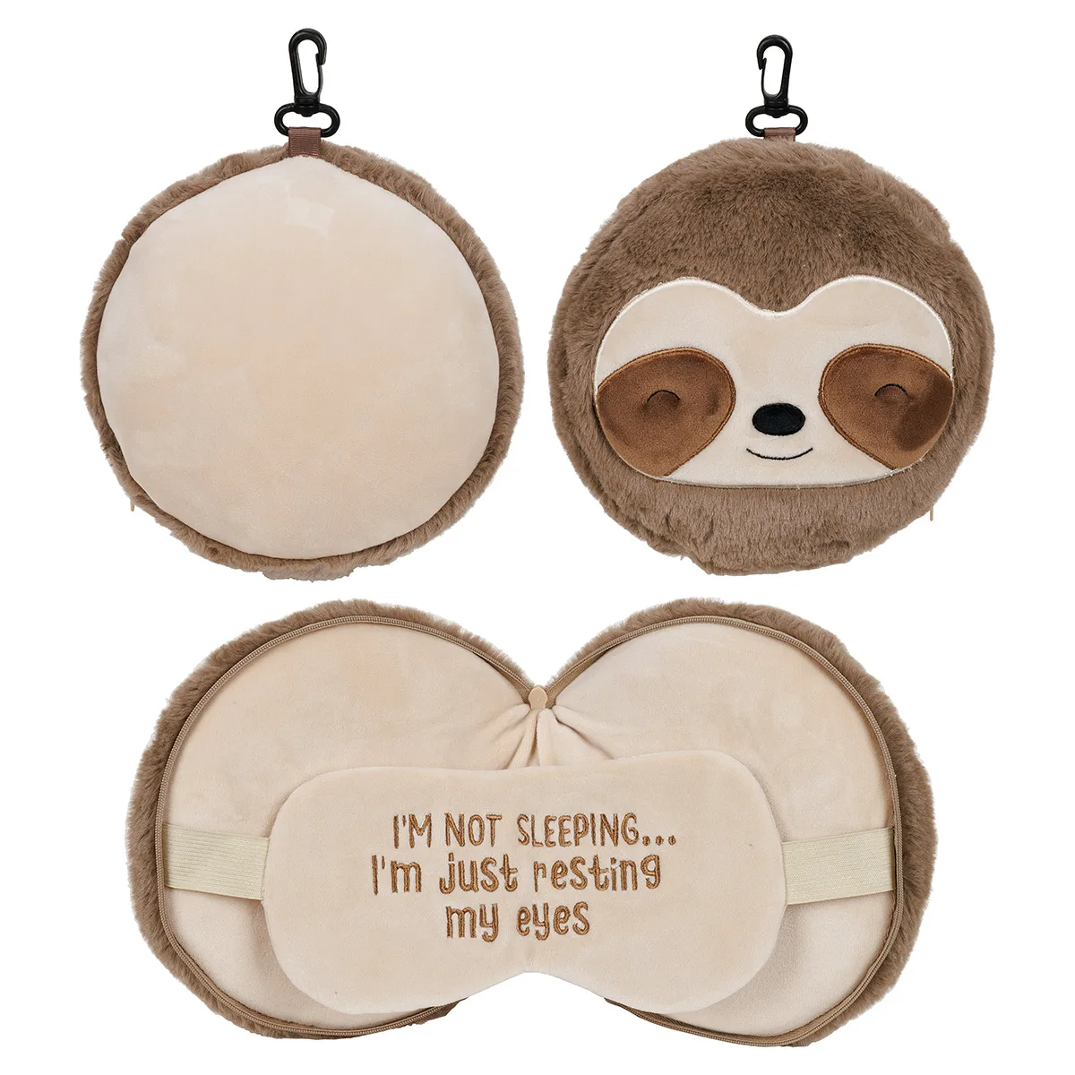 Comfort Pals™ Sloth 2-in-1 Pillow Sleep Mask view 2