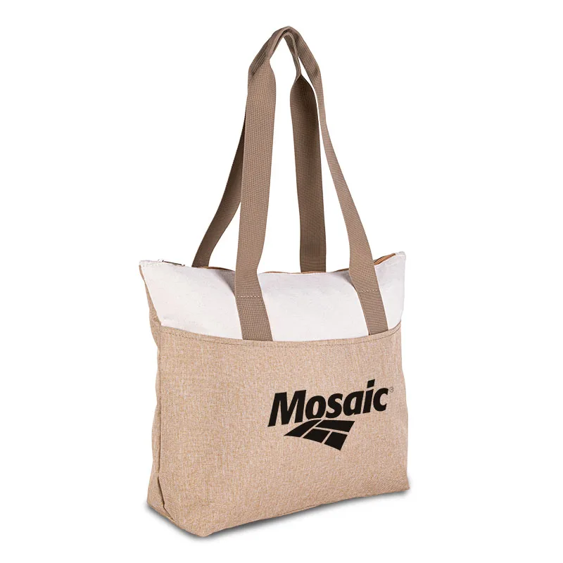 Khaki Beige/White Logo Front Angle View