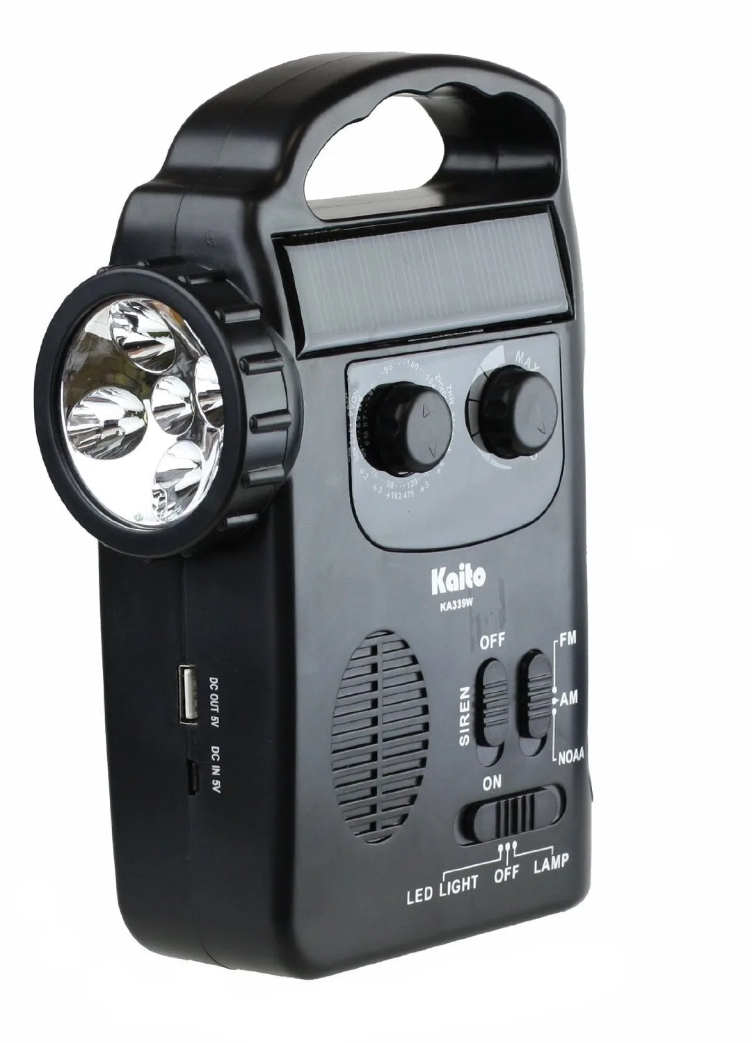 Kaito Emergency Radios & Wireless Mics Kaito Ka339W Led Lantern Flashlight w/Am/Fm Weather Radio