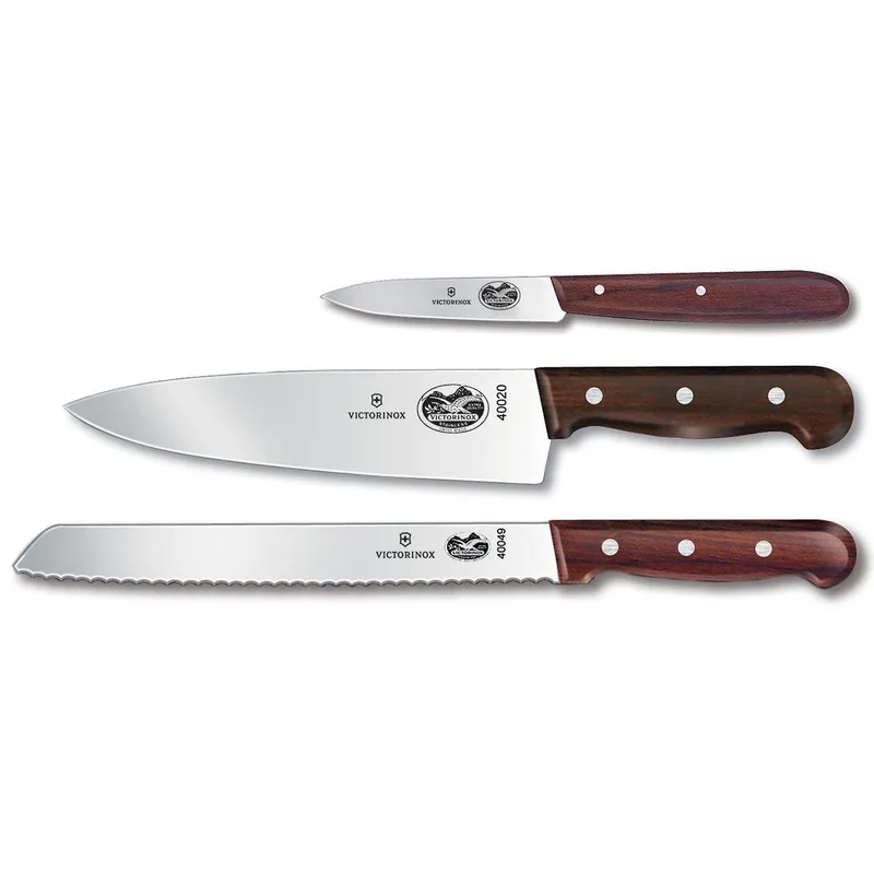 Victorinox Swiss Army Corporate Gifts Cutlery 3-Pc Wood Set