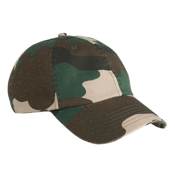 Valucap VC300A Camo Bio-Washed Unstructured Cap view 6