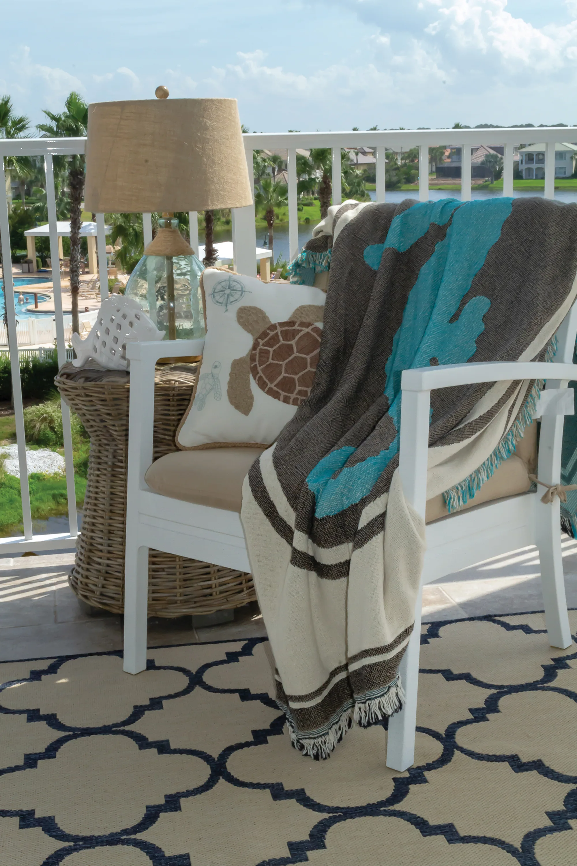 Standard 2 Layer Fringed Throw view 2