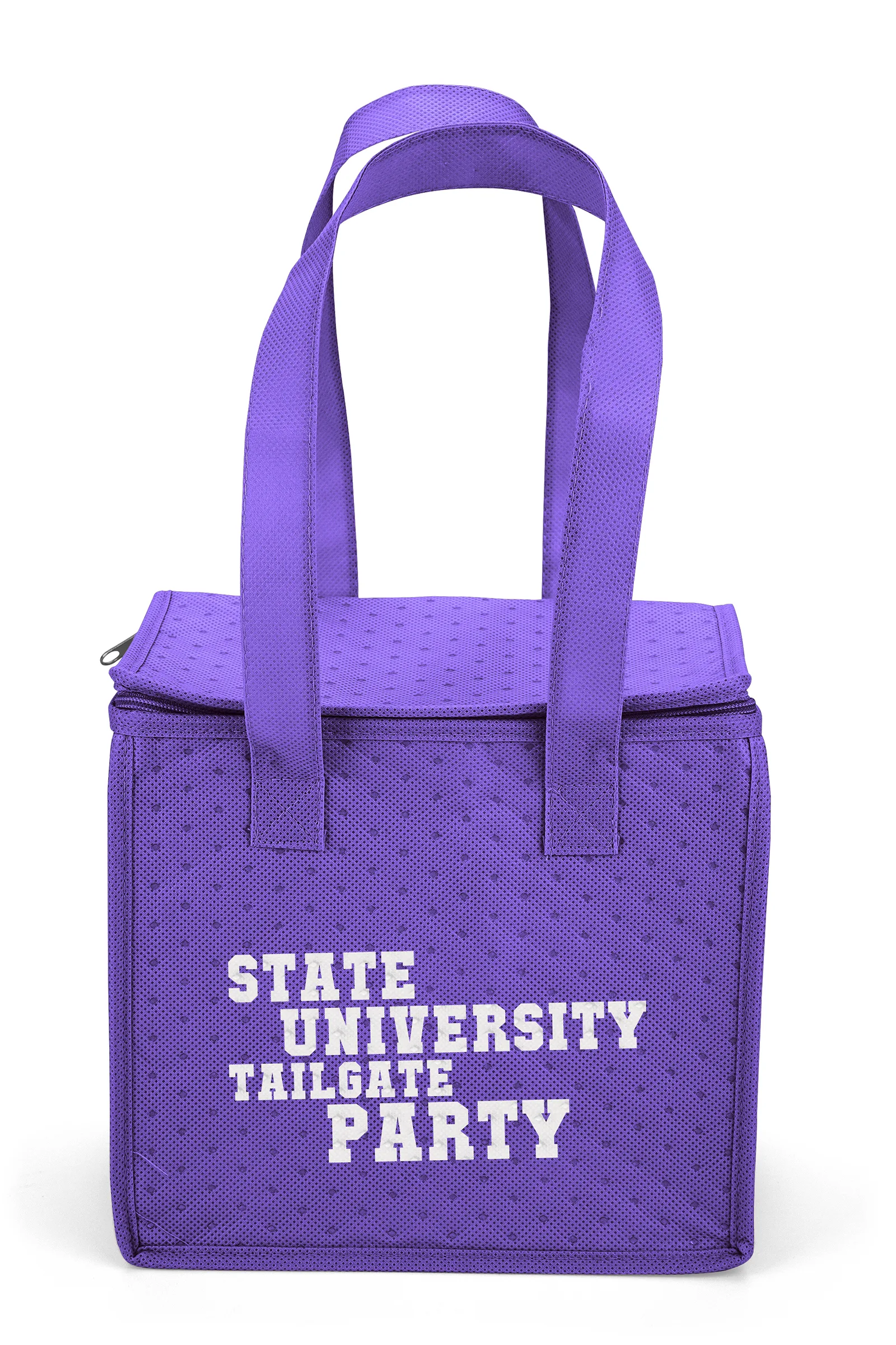 Therm-O Cooler™ - Insulated Tote - Screen Print (9" x 6" x 8") — Orange