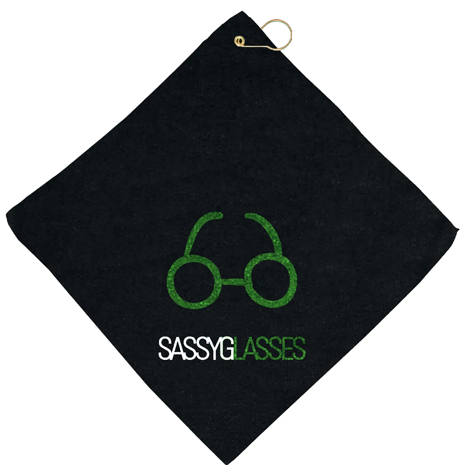 16"x16" Microfiber Golf Towelwith Hook & Grommet