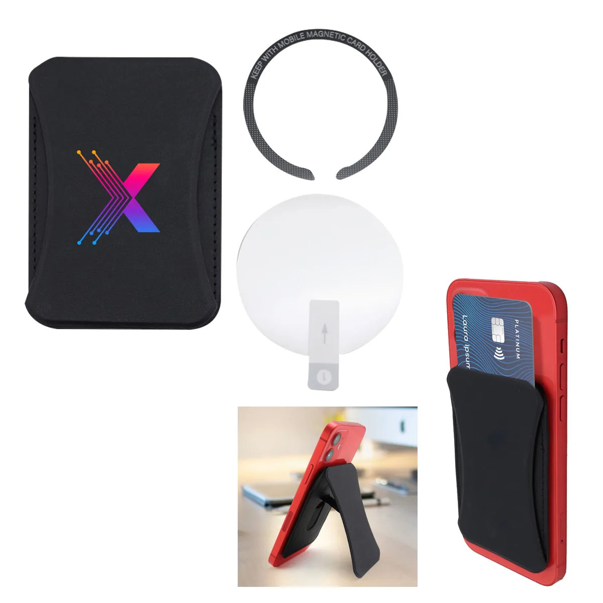 Magnetic Phone Wallet And Stand view 2