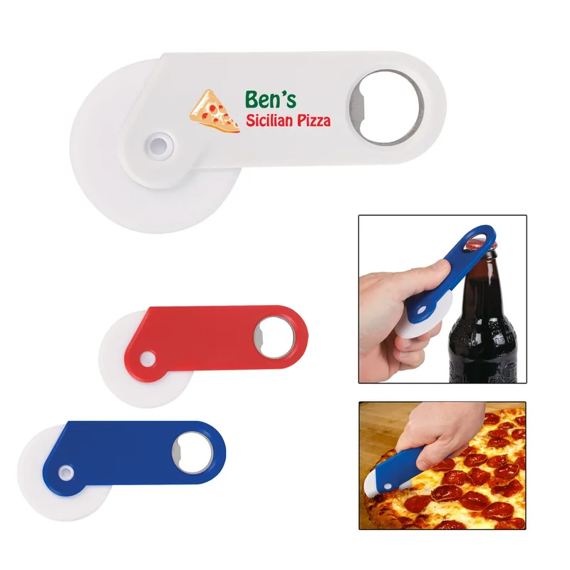 Pizza Cutter With Bottle Opener view 2