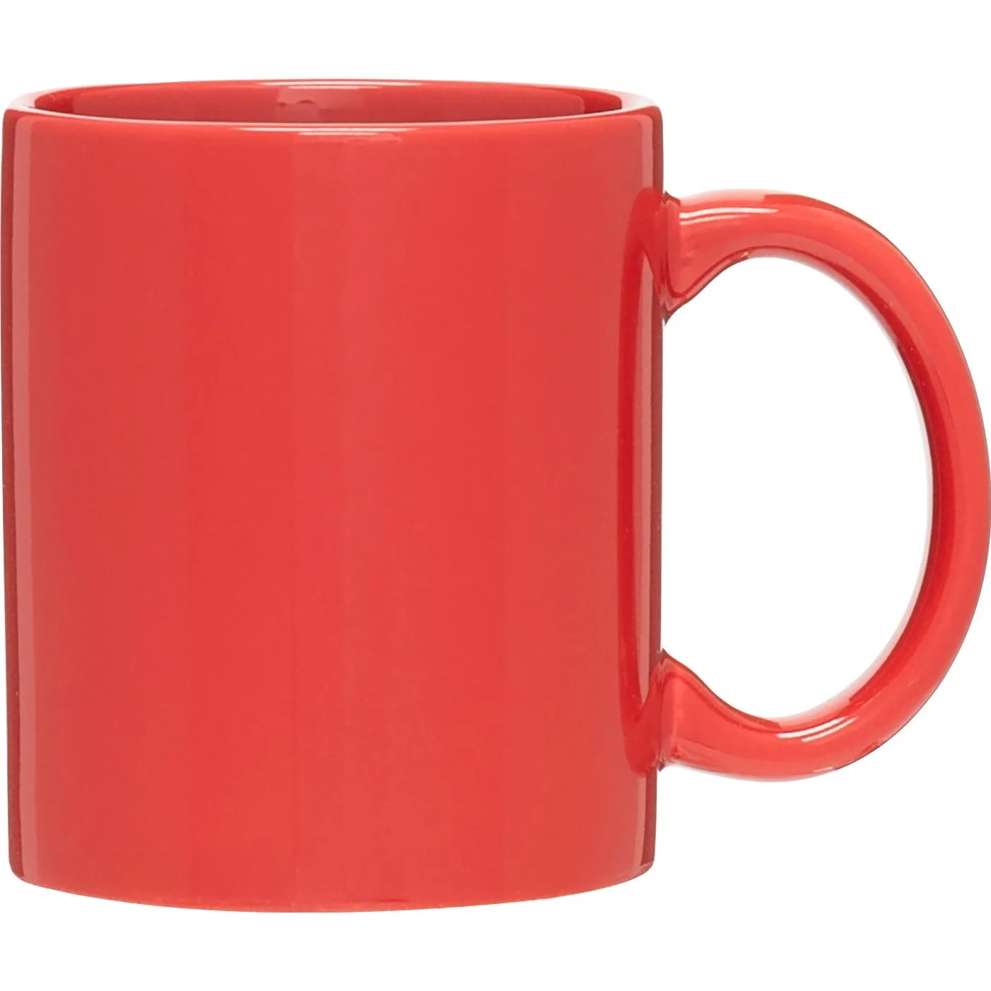 11 oz C-Handle Ceramic Mug (Red) view 2