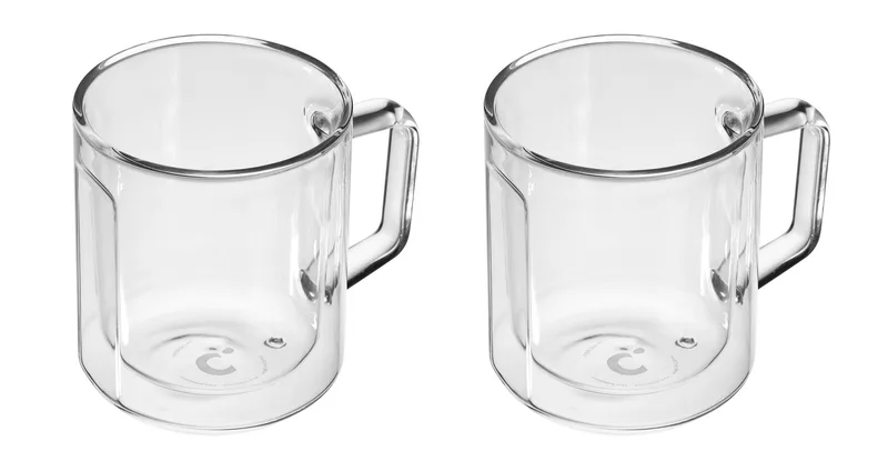 Corkcicle Glass Mug - 12Oz Double Pack - Clear