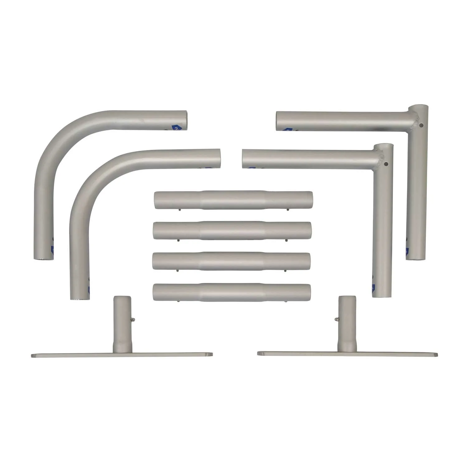 2'W x 2'H EuroFit Tabletop Straight Wall Hardware view 2