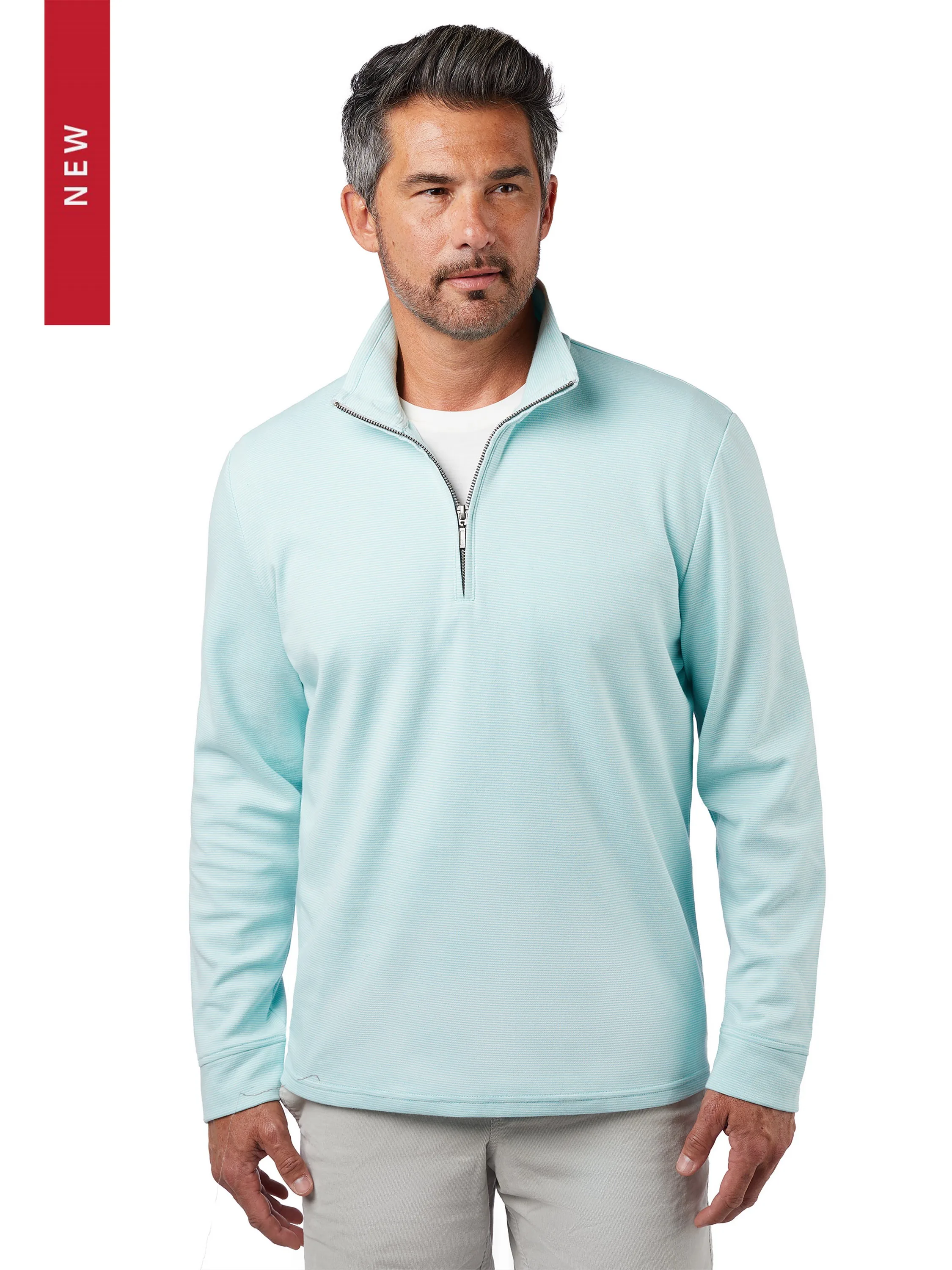 Cardiff Quarter-Zip Cotton Fleece Pullover