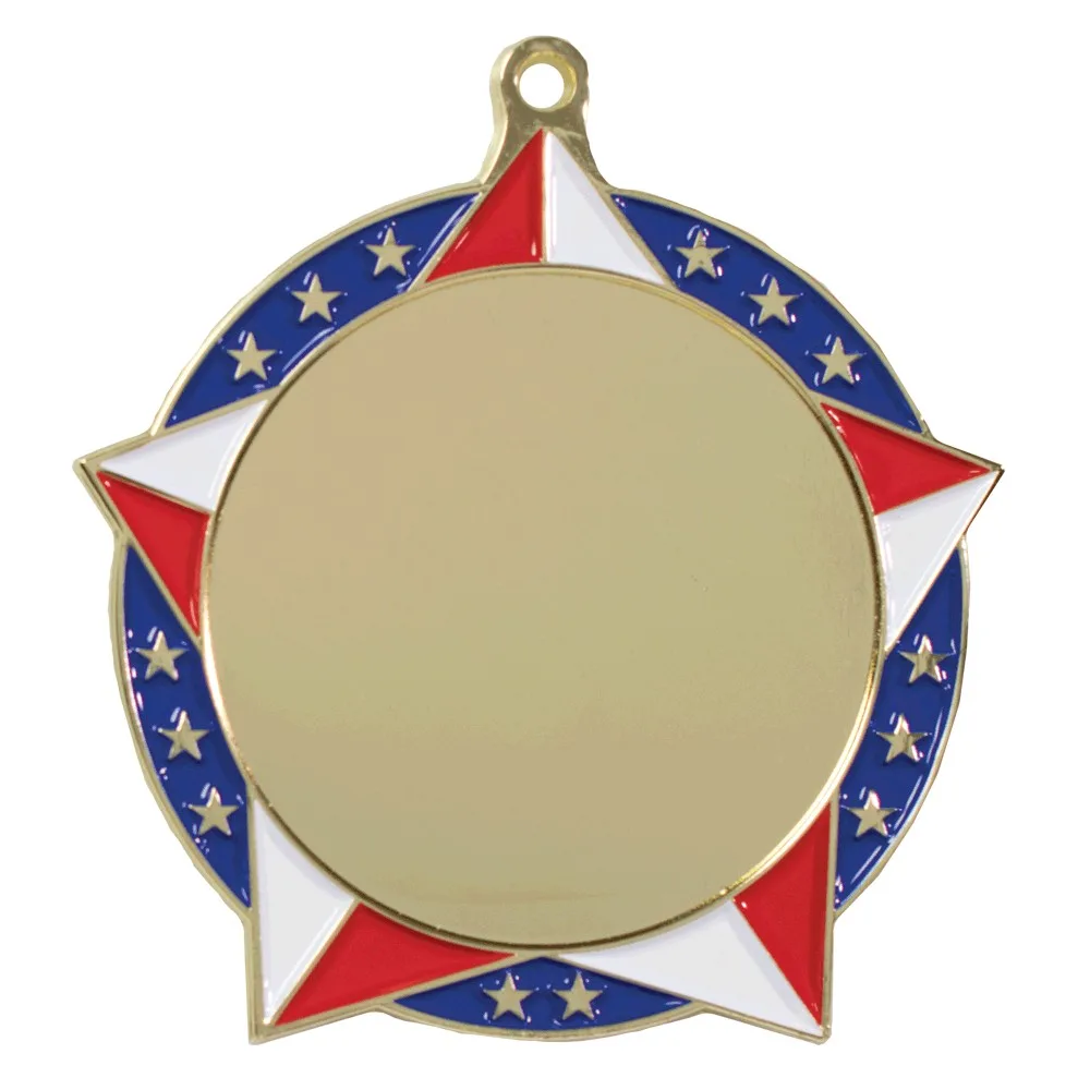 Vibraprint® Patriotic Star Insert Medallion (2-3/4") view 2