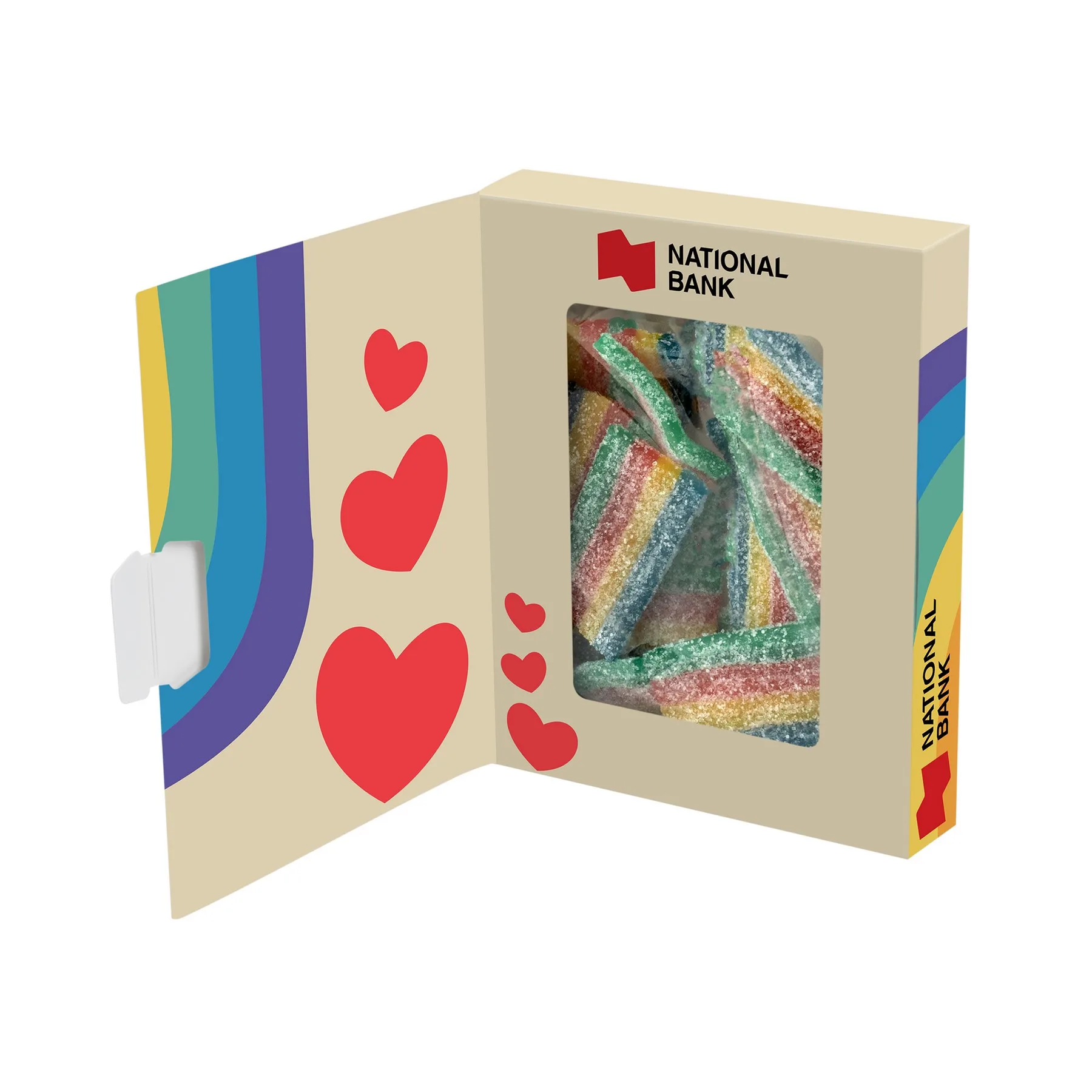 Book Window Box- Rainbow Belts view 2