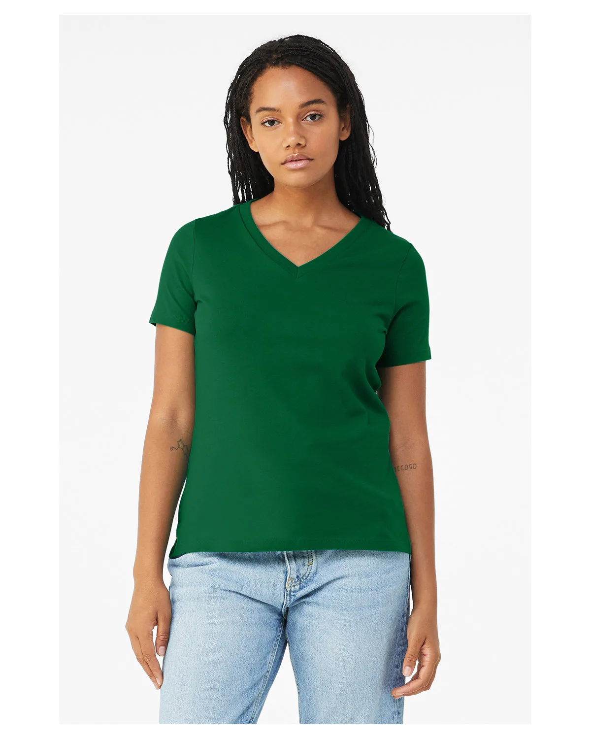 BELLA+CANVAS Ladies' Relaxed Jersey V-Neck T-Shirt view 5