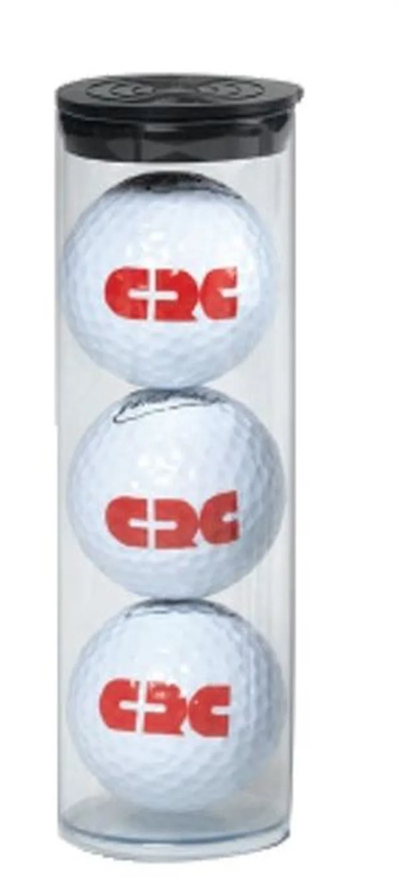 3 Golf Balls in Tube