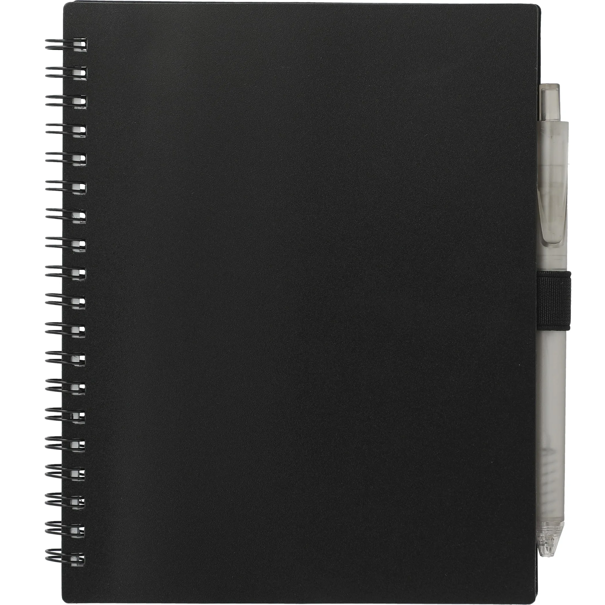 5.5'' x 7'' FSC® Recycled Spiral Notebook w/ rPET Pen view 2