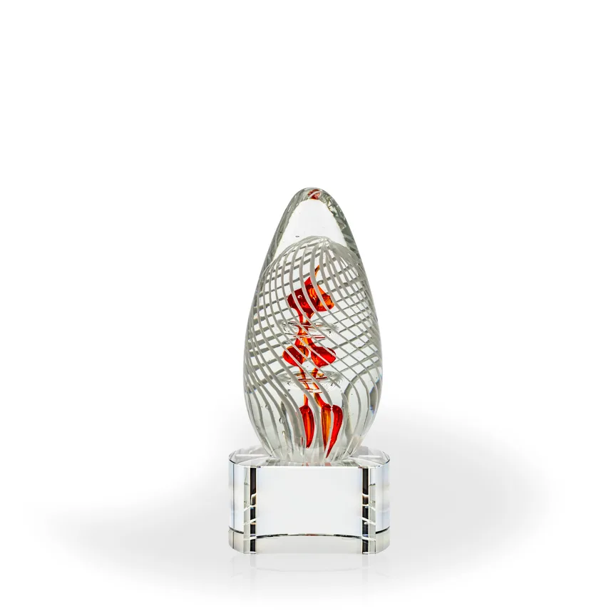 Ada Art Glass Award - Clear Base view 2