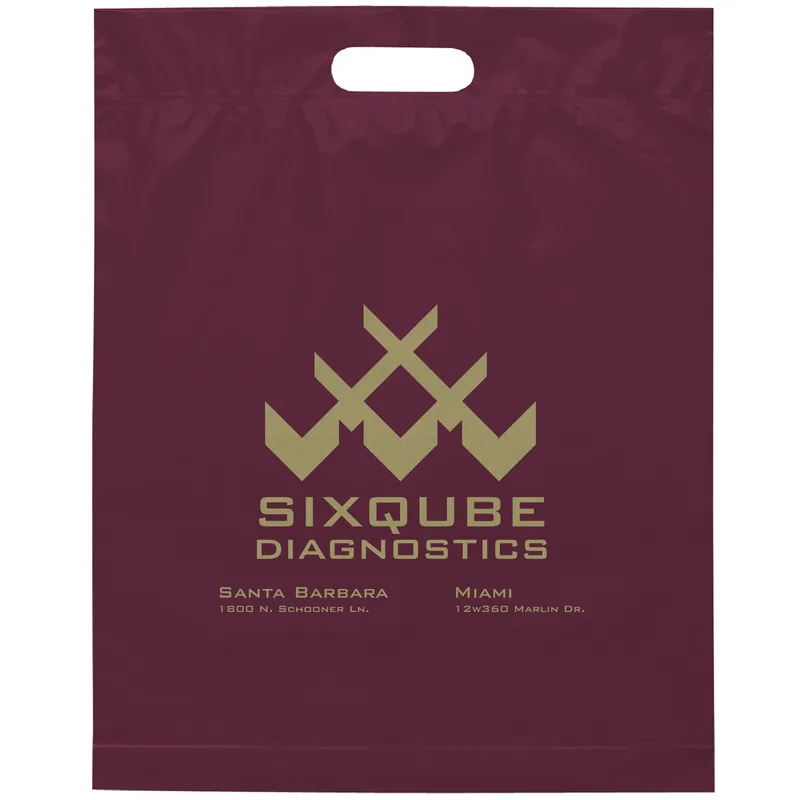 Die Cut Handle Bag - Flexo Ink Print (15" x 19" x 3") view 5