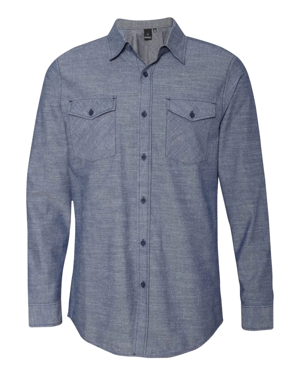 Burnside® Chambray Long Sleeve Shirt view 3