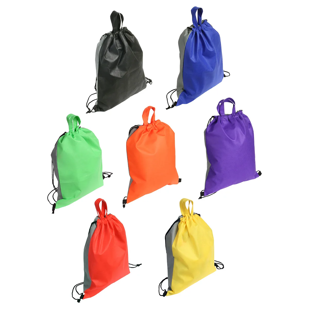 Glide Right Non-Woven Drawstring Backpack view 2