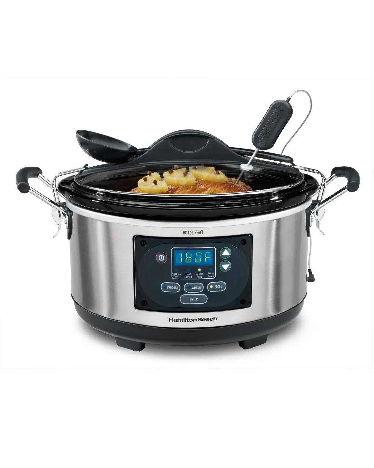 Hamilton Beach® Set & Forget® 6 Qt. Programmable Slow Cooker w/Clip-On Spoon