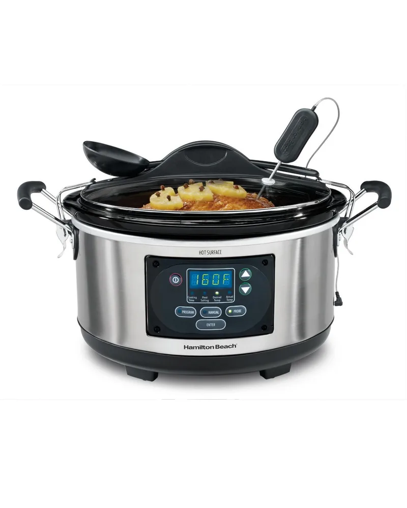 Hamilton Beach® Set & Forget® 6 Qt. Programmable Slow Cooker w/Clip-On Spoon
