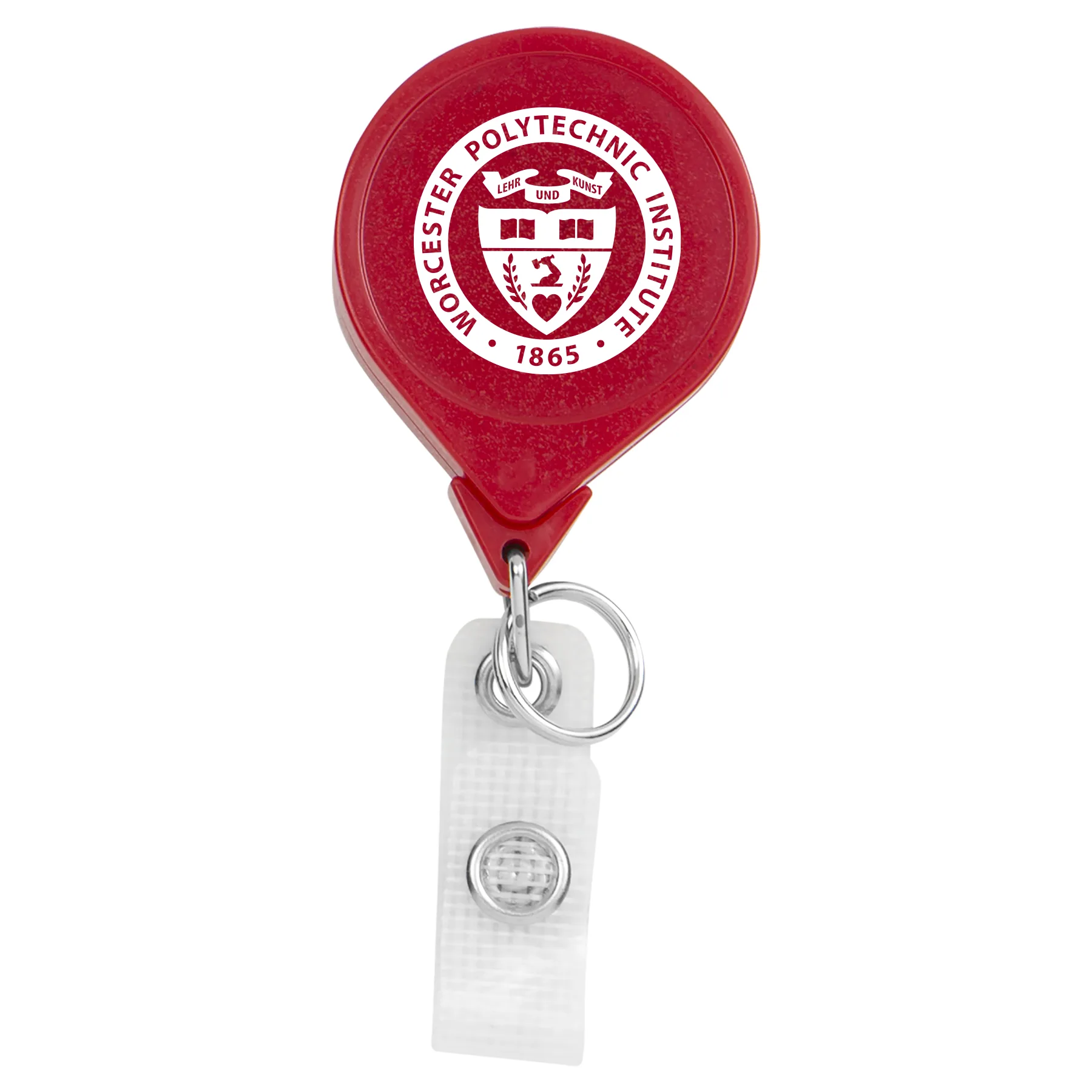 Hemp Jumbo Round Retractable Badge Reel view 7