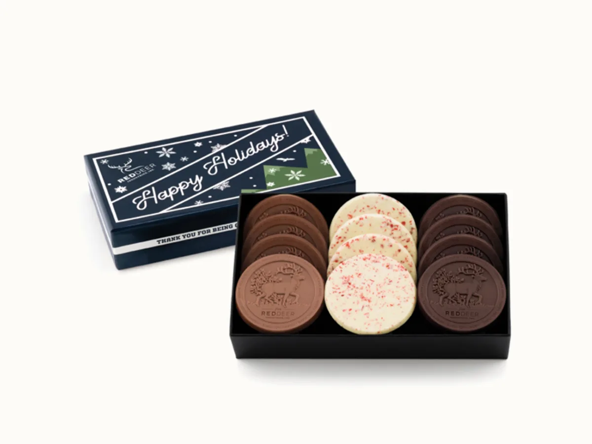 Gourmet 12-Piece Chocolate Cookie Gift Set with Luxury Custom Packaging view 2