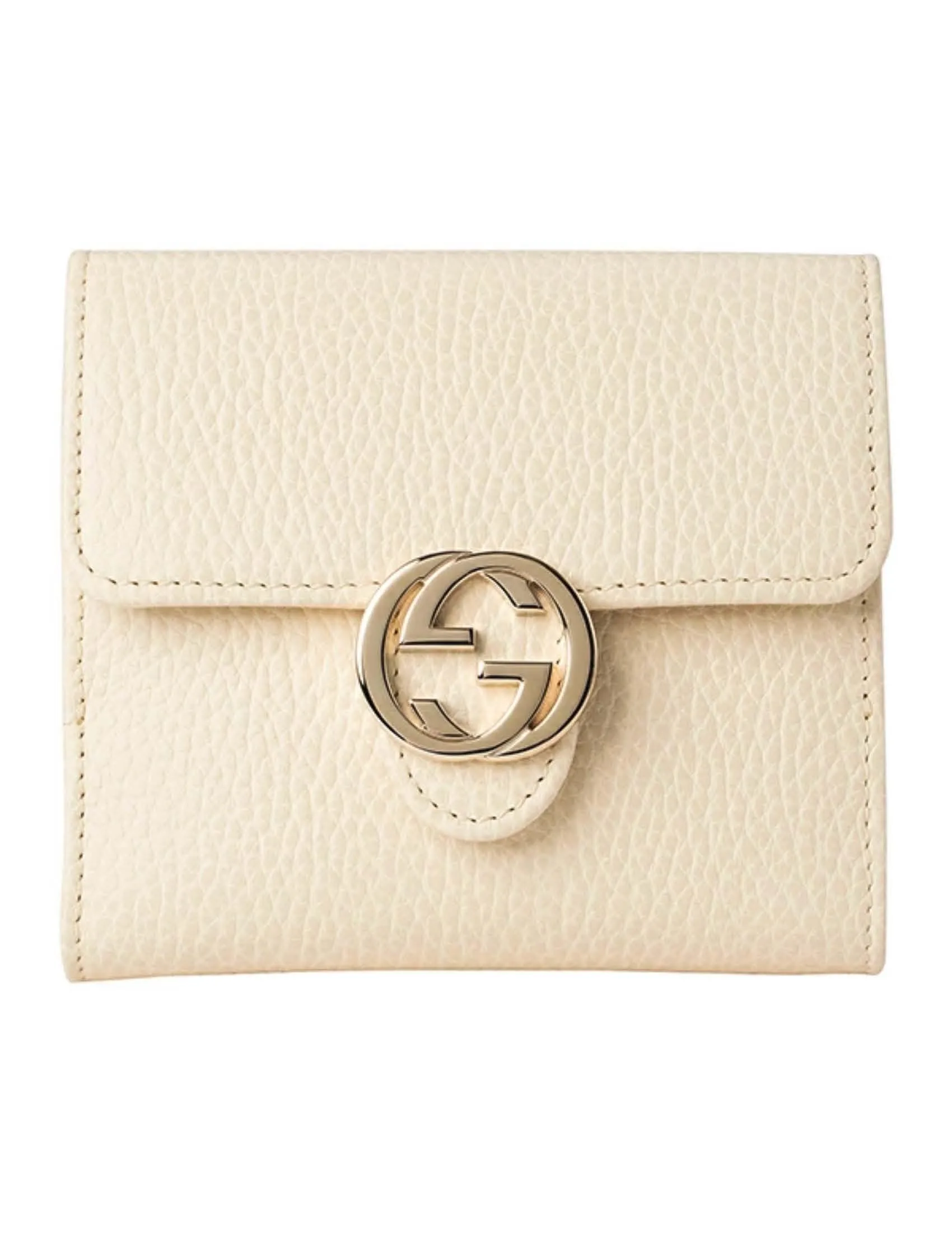 Gucci Gg Interlocking Small Wallet - White