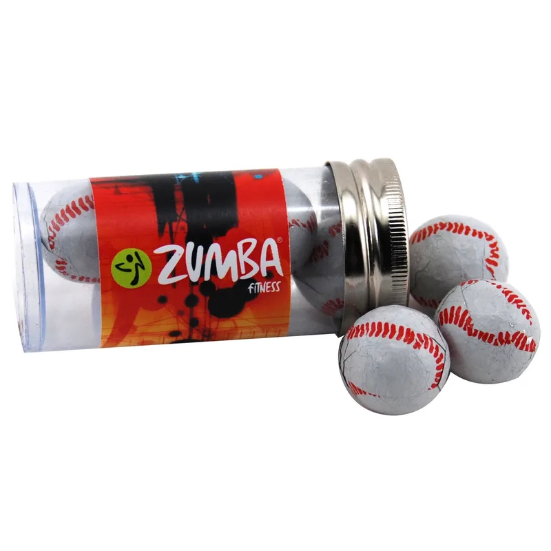 Tube w/Chocolate Baseballs