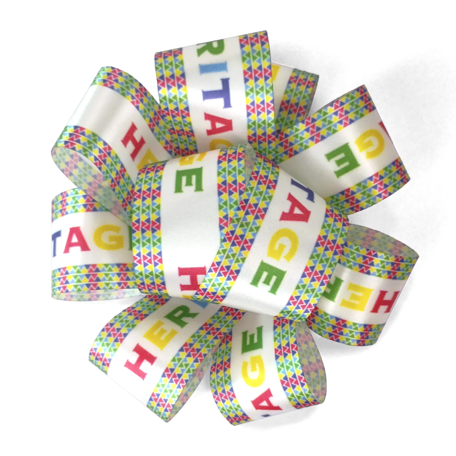 1 1/2" Badge Satin Bow -Sublimation