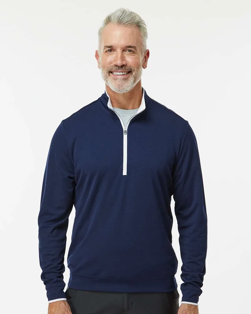 Adidas® Lightweight Quarter-Zip Pullover Shirt view 2