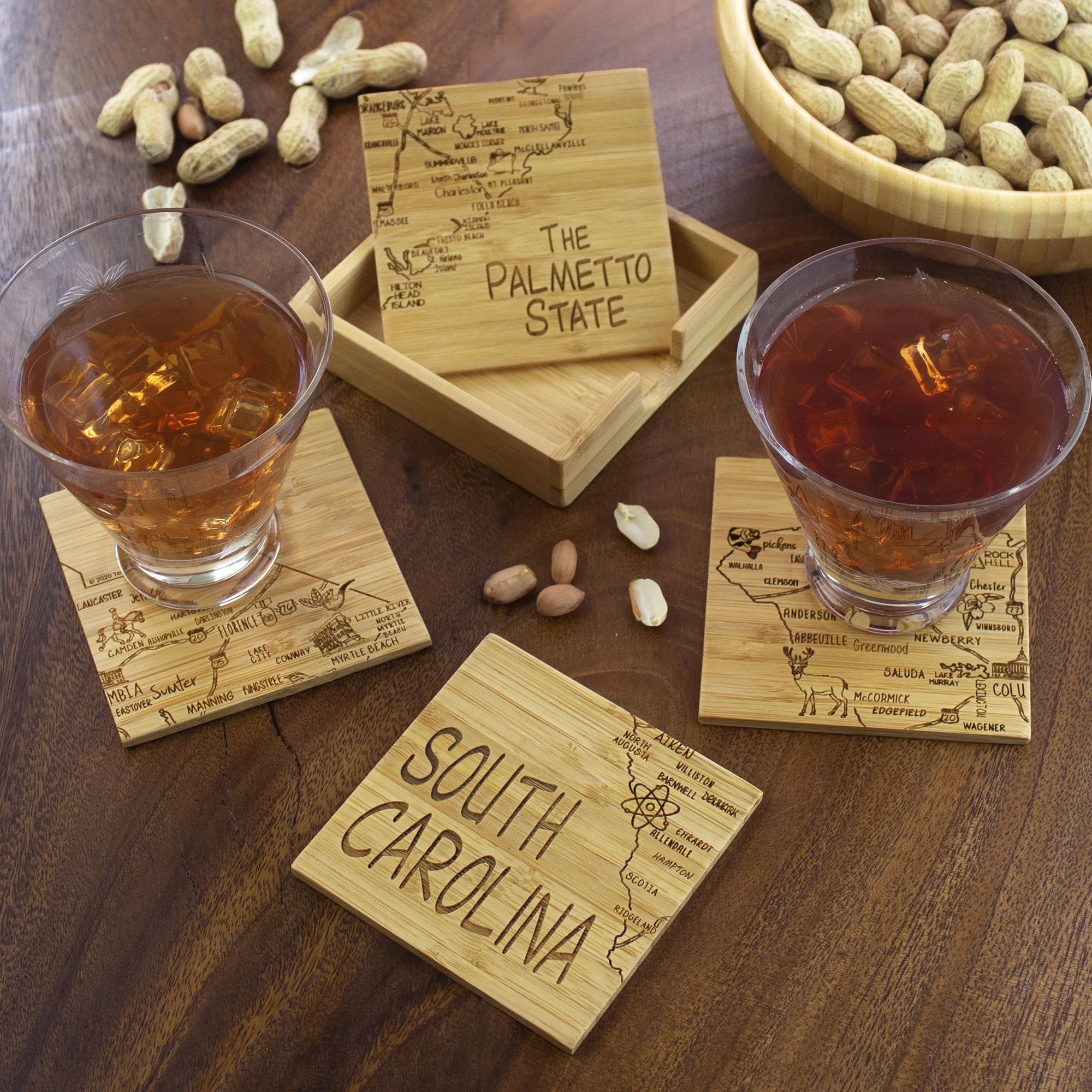 South Carolina Puzzle Coaster Set view 2