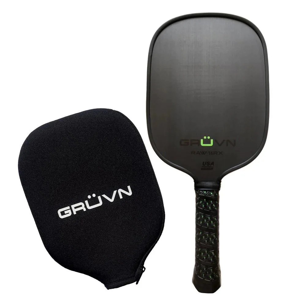 GRUVN Raw-16Rx Pickleball Paddle Size 16.5'' - Black/Green