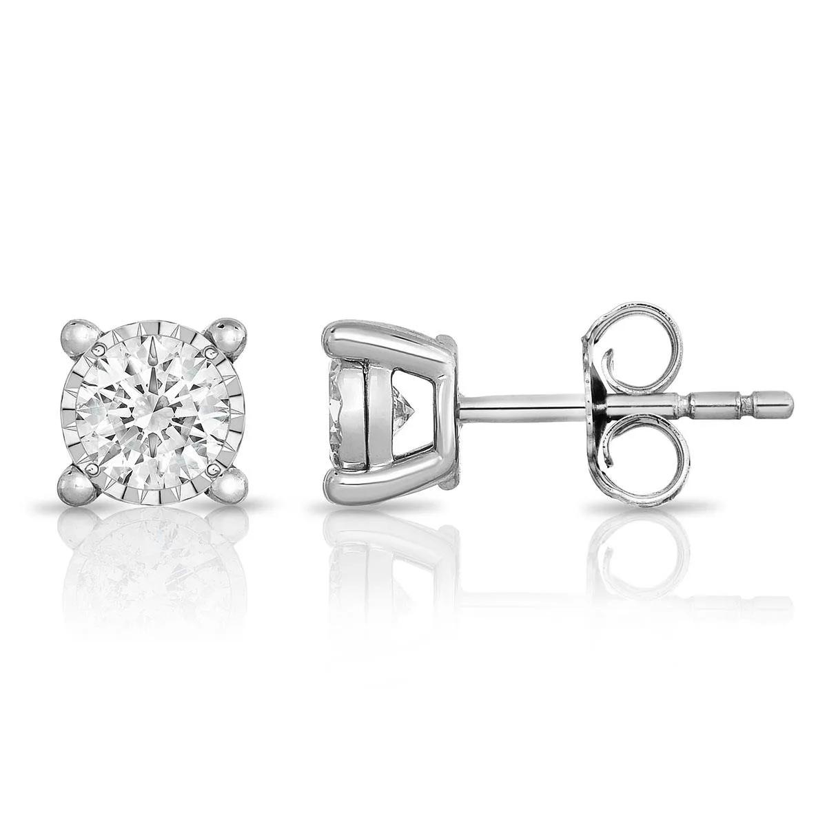Jilco Inc Diamond Solitaire Earrings - .75twt