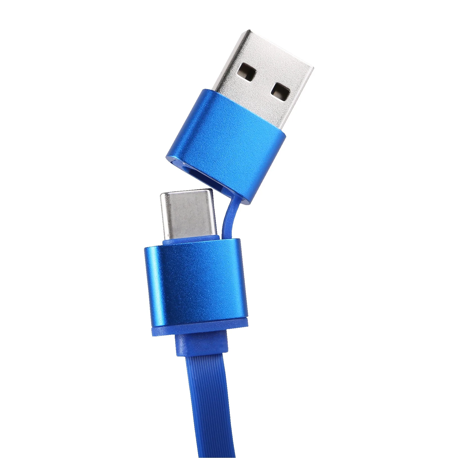 Blue/Silver Blank Type C and USB Chargers