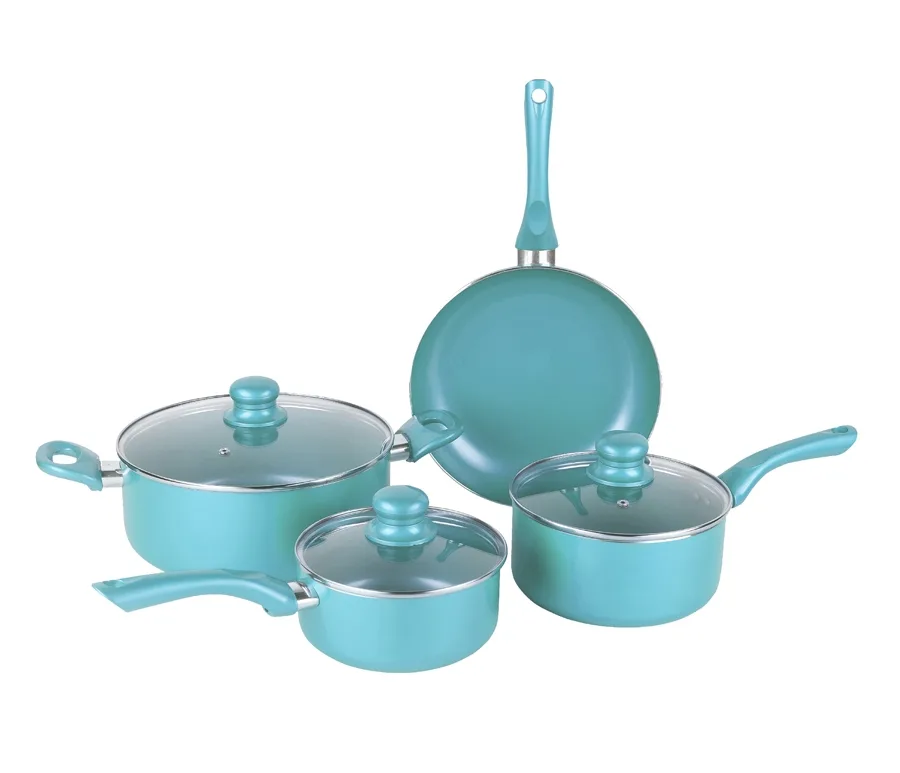 7 Piece Blue Cookware Set