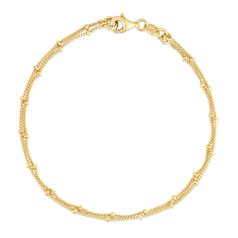 Jilco Inc Double Saturn Chain Bracelet
