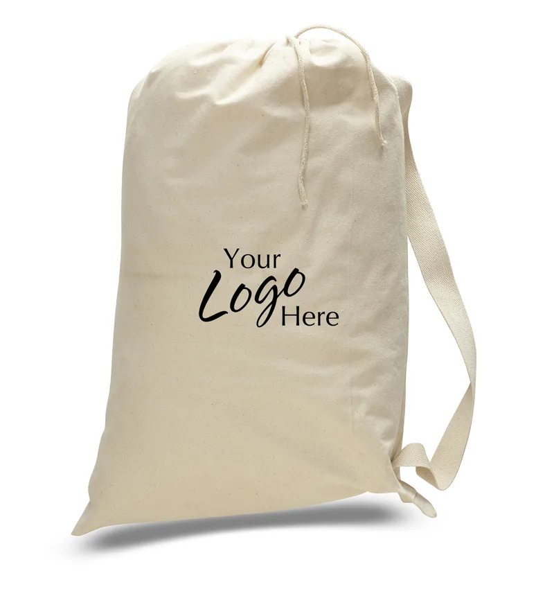 Large Canvas Drawstring Laundry Bag (22"x33")