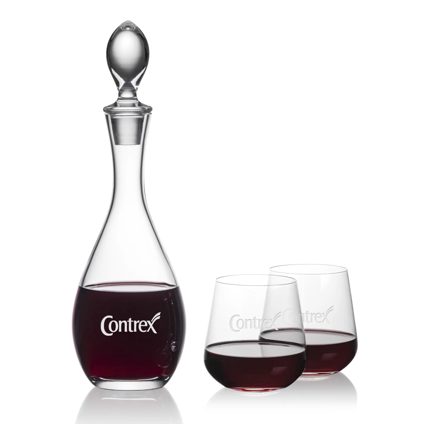 Decanter Stemless Set, Stemless Howden Wine Set, Decanter & 2 Stemless