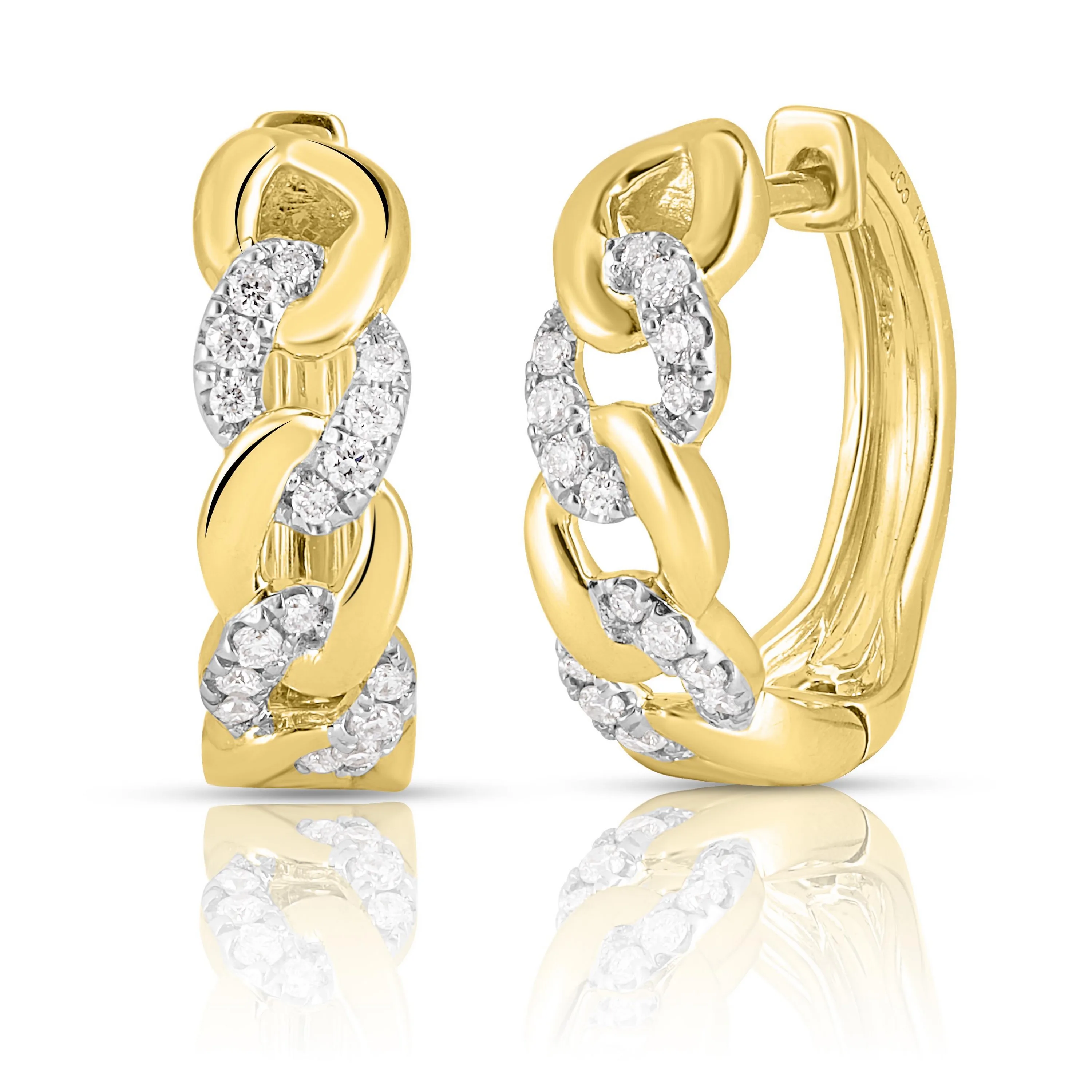 Jilco Inc Diamond Huggie Earrings