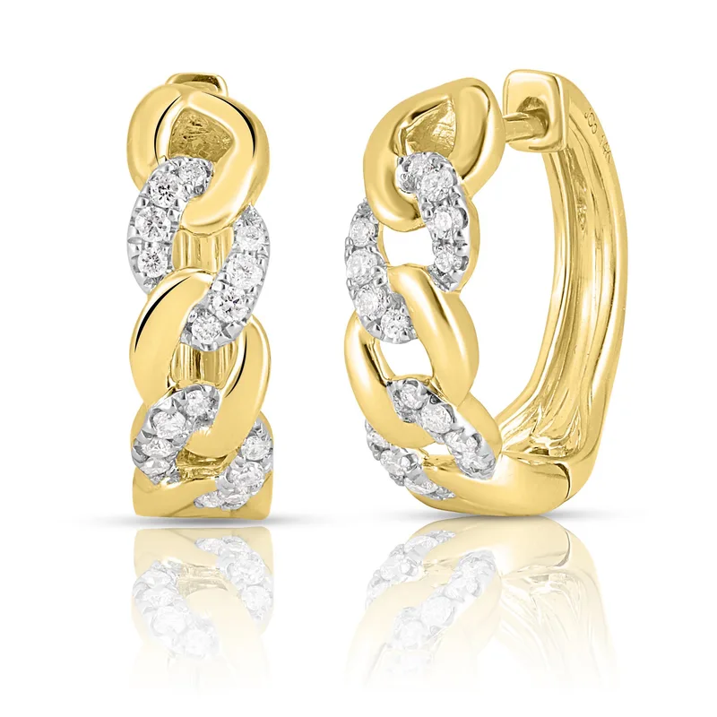 Jilco Inc Diamond Huggie Earrings