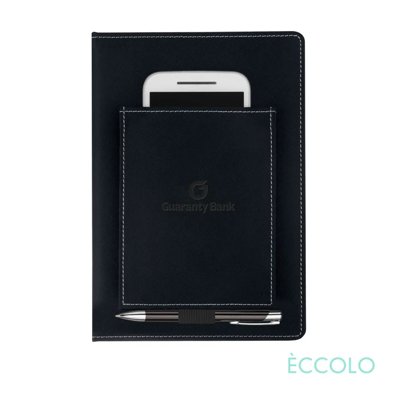 Journal & Clicker Pen, Black/Black