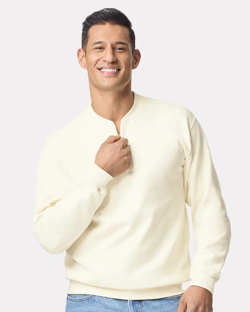 Gildan® Unisex Softstyle® Midweight 1/4 Zip Sweatshirt view 2