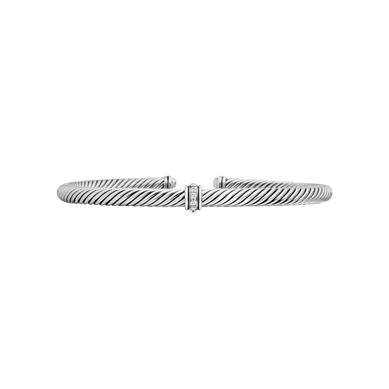 David Yurman Classic Cable Station Bracelet