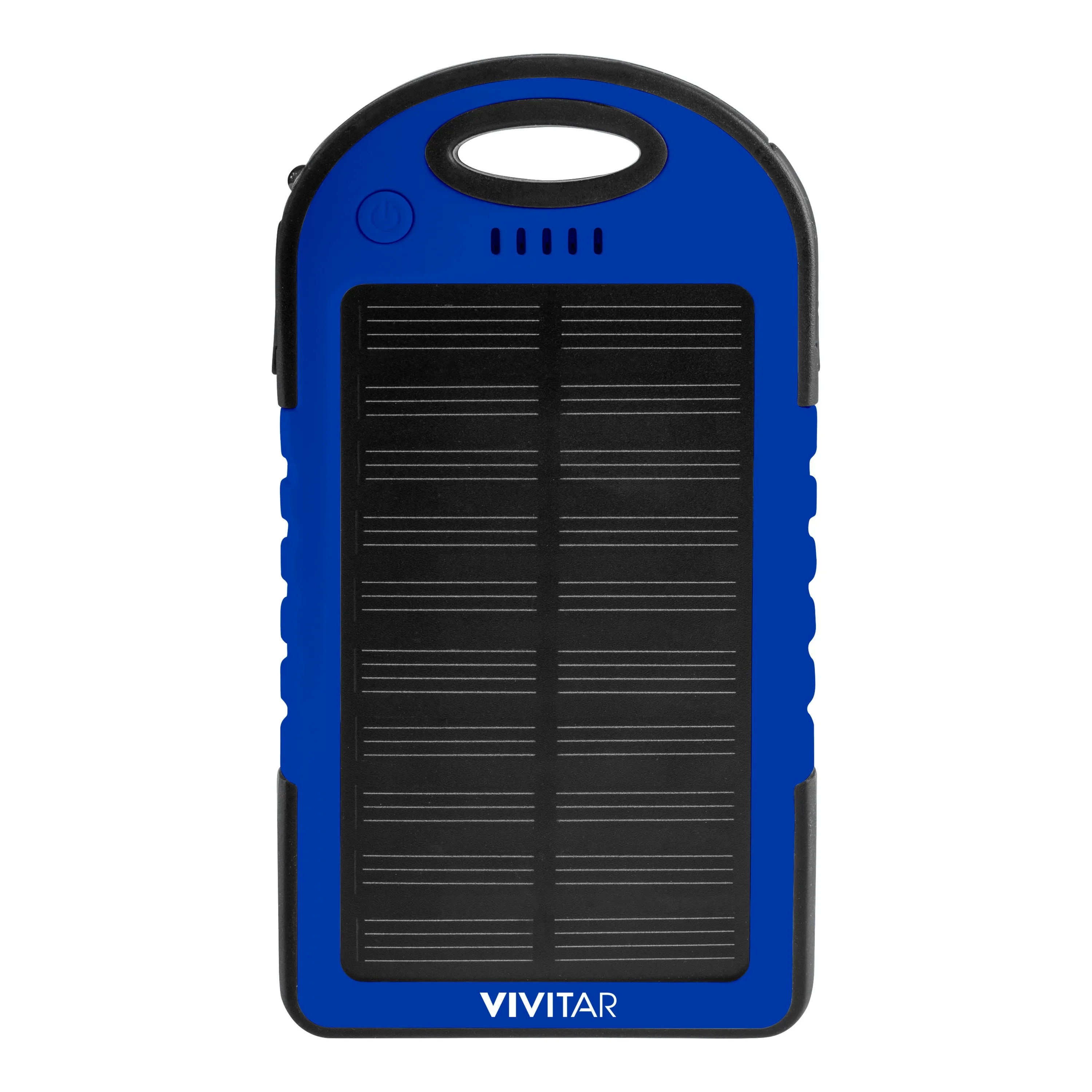 Vivitar® Blue 4000mAh Solar & Waterproof Rechargeable Powerbank