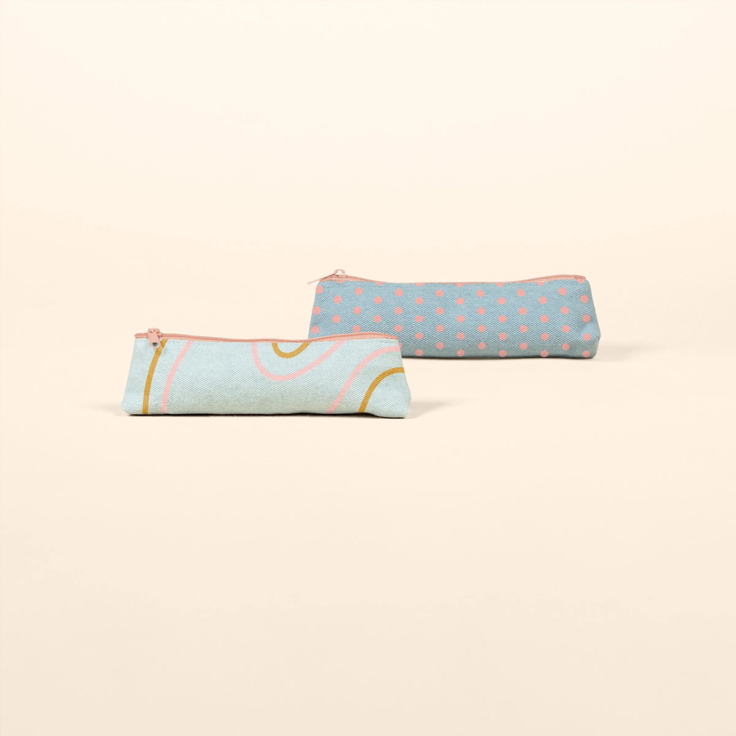 Demin Fiddlesticks Small Pouch