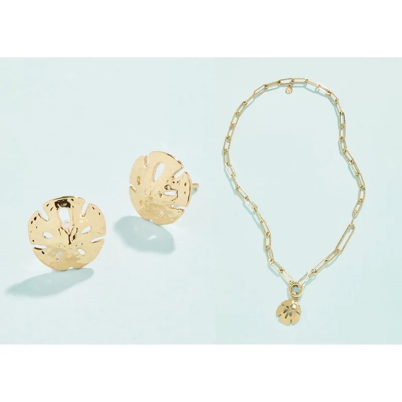 Spartina 449 SPLASH Sand Dollar Charm Necklace & Earrings