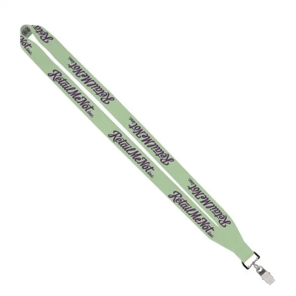 IMPORT Rush 3/4" Dye-Sublimated Lanyard Sewn Silver Metal Split-Ring view 6