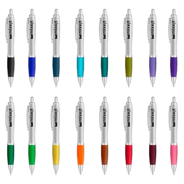 Curvaceous Matte Silver Ballpoint